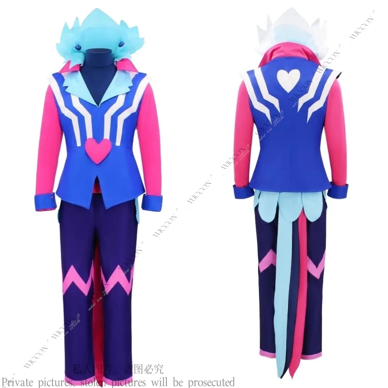 

Hazbin Woman Costume Halloween Costumes Cosplay Wig Asmodeus Adult Wigs Anime Hotel Custumes Girl Japanese Women Men Men's Suit