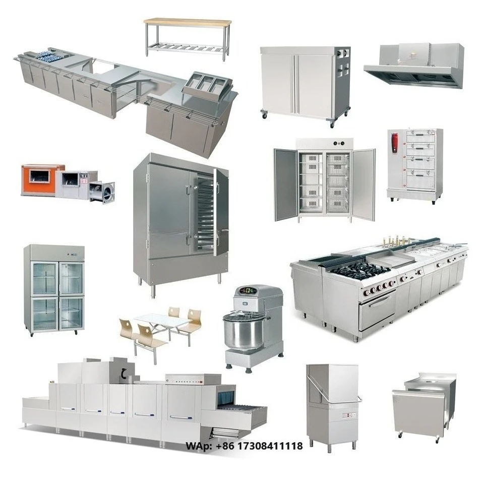 Customized Stainless Steel Catering Equipment for Restaurants-Complete Commercial Kitchen Solutions Modern Design 1 Year