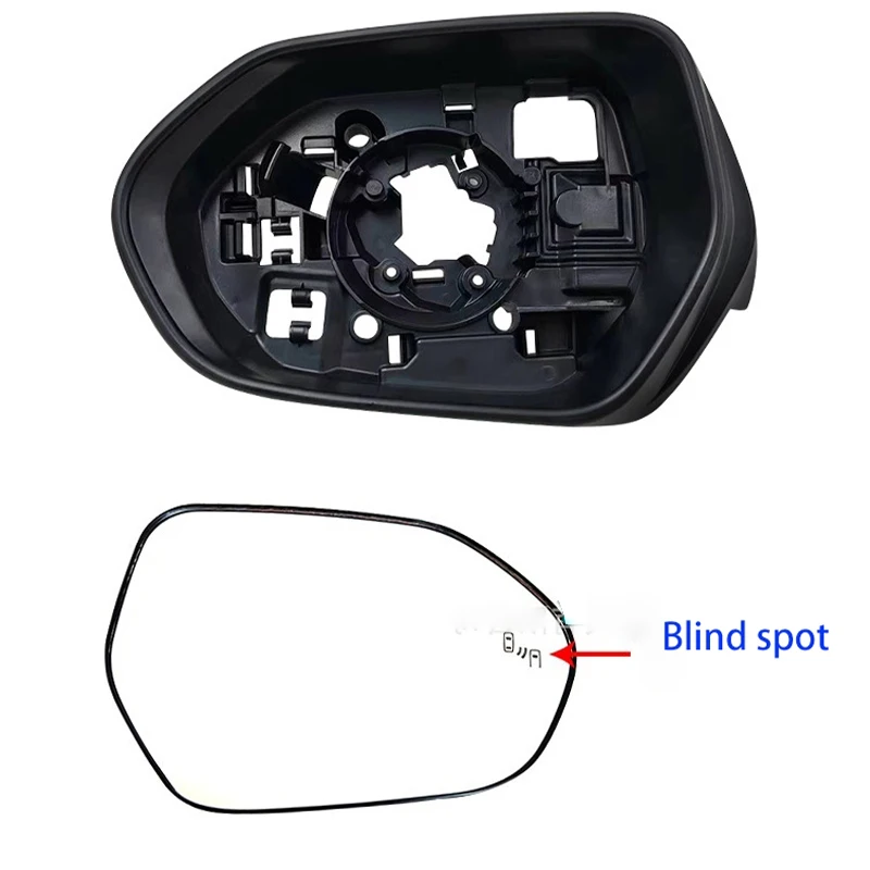 لتويوتا بريوس PHV 2016-2022 اليسار اليمين مرآة الرؤية الخلفية العلب قذائف سفلية إطارات مرآة بدوره إشارات ساخنة العمياء #3