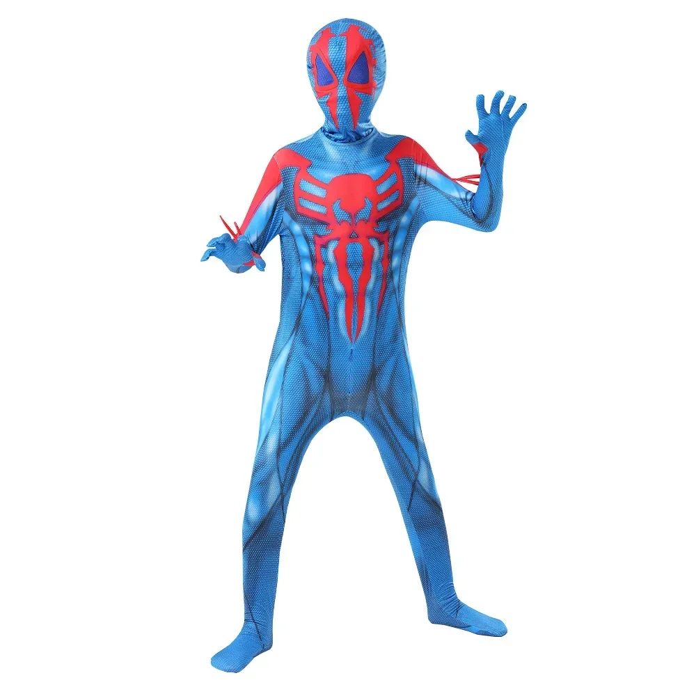 Movie Superhero Spiderman 2099 Cosplay Costume Miguel OHara Bodysuit Jumpsuit Halloween Party Costumes Suit for