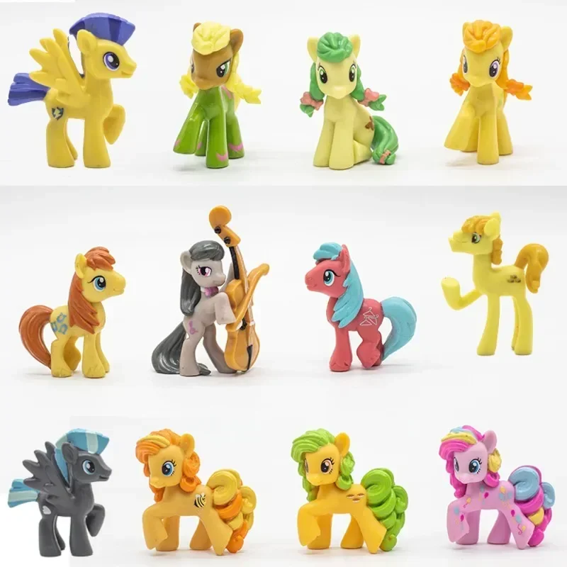 My Little Pony Anime Action Figure Rainbow Rarity Fluttershy Pinkie Pie Tales Friendship Toys Collection Classic Retro Pegasus