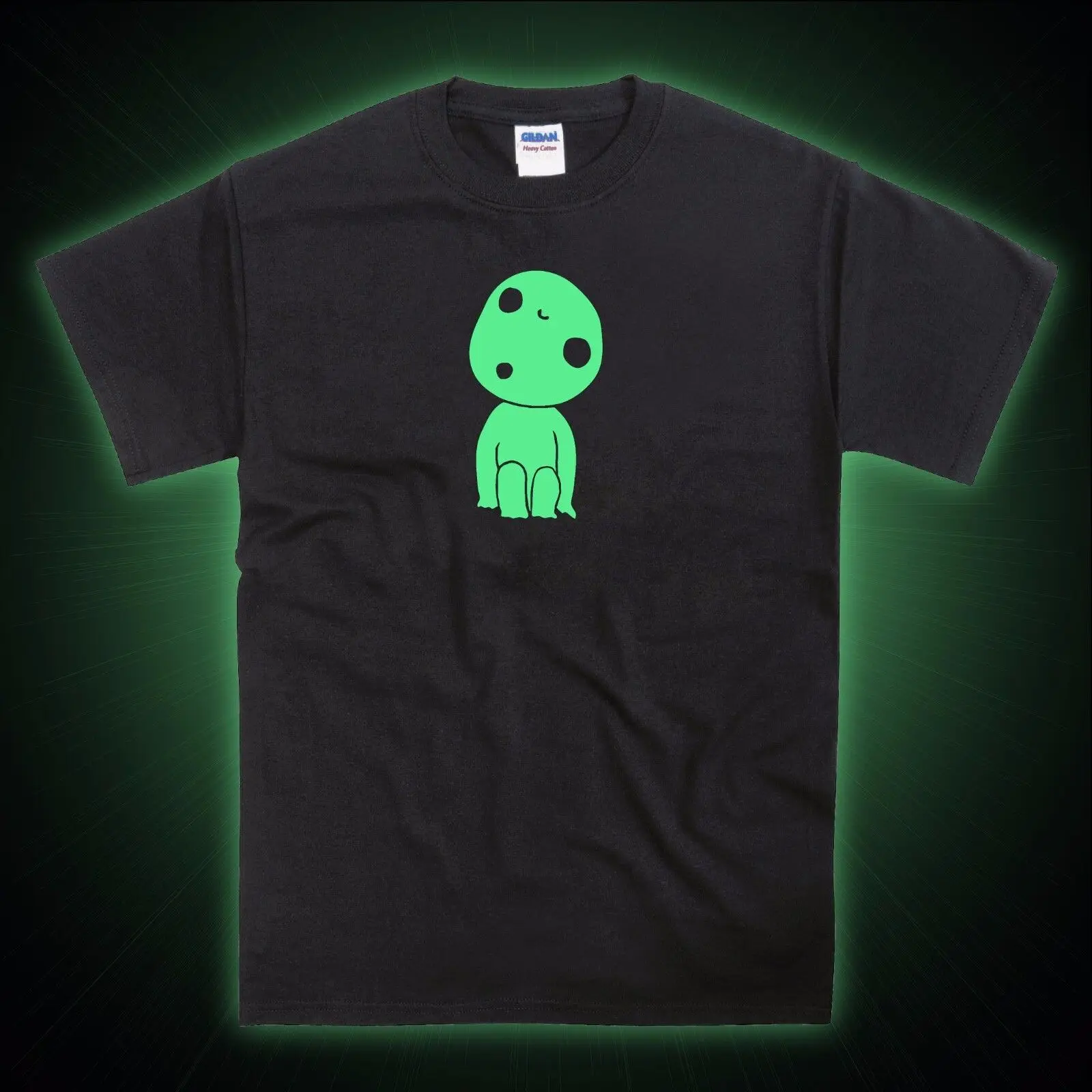 Kodama Child Tree Forest Spirit Glow in the Dark T-Shirt