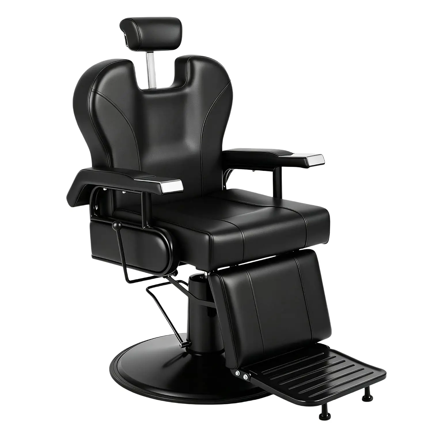 360° Swivel Hydraulic Reclining Barber Chair Heavy Duty Salon Spa Equipment, Customized