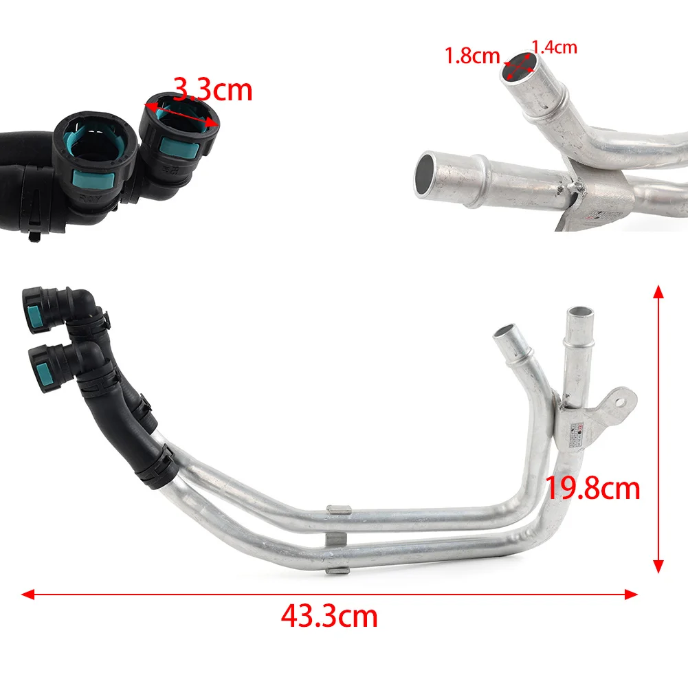 Car Engine Cooling System Warm Water Air Heater Hose Pipe For Jaguar XJ 2.0T 2010 2011 2012 2013 2014 2015 2016 2017 2018 2019