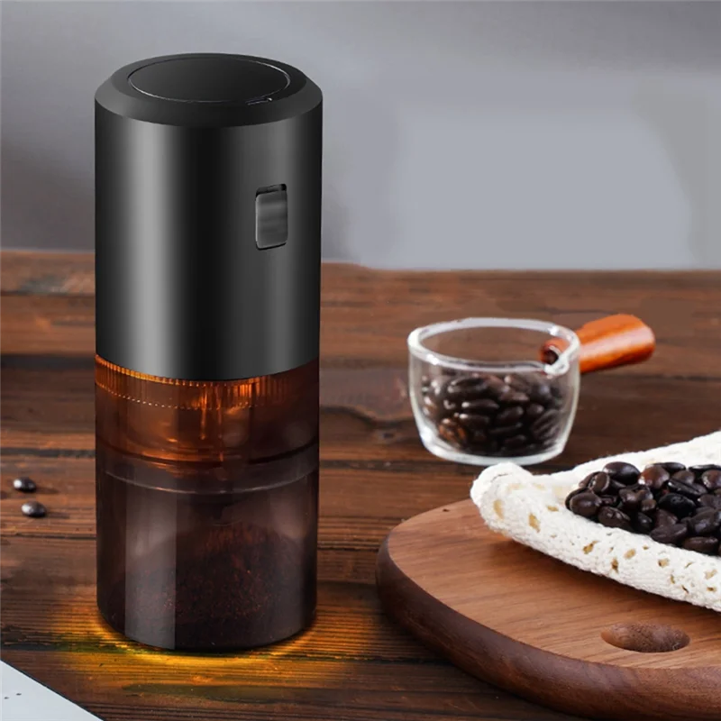 

Electric Coffee Grinder Electric Bean Grinder Coffee Machine Portable Home Rechargeable Grinder Kitchen Tool Durable (White)