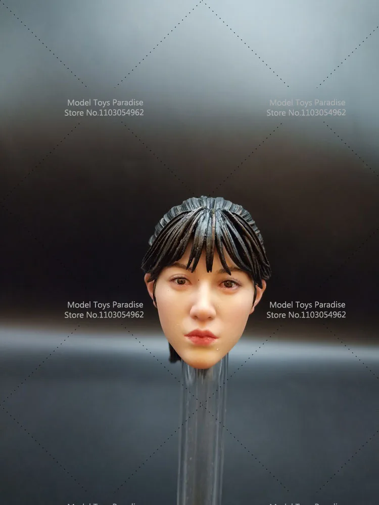 KUMIK KUMIK-HEAD24 1/6 Woman Soldier Korean Star Hair Transplant Head Sculpt Beauty Head Carving Fit 12inch Action Figure Body