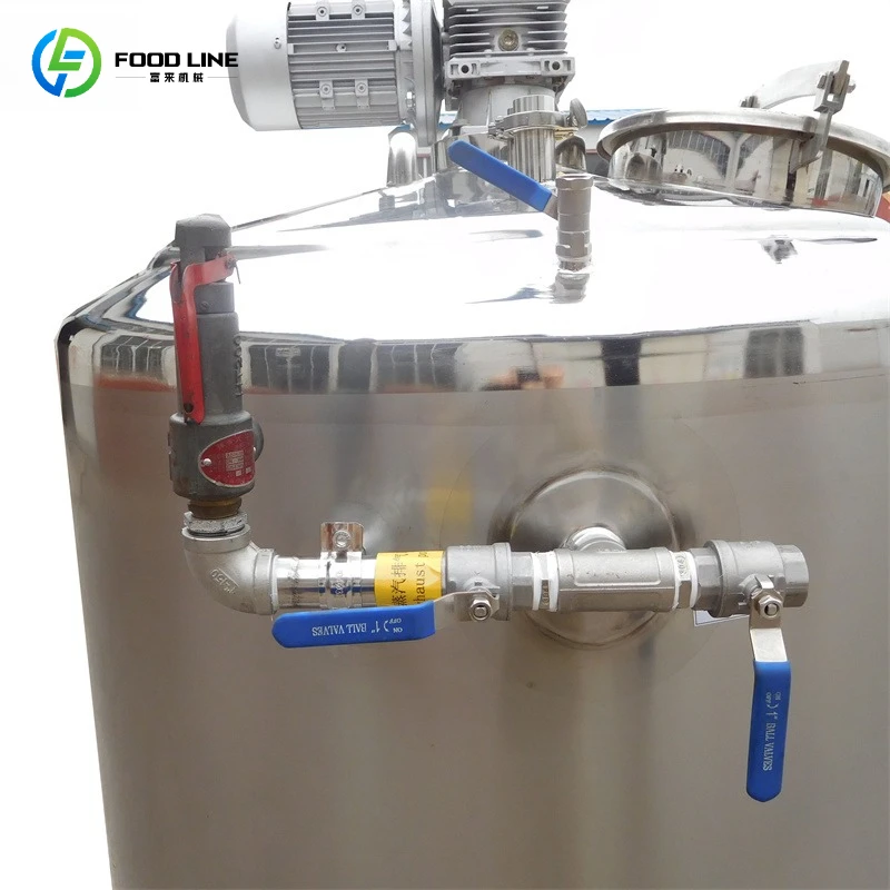 Milk Pasteurizer Device 500L Electric Heater Steam Pasteurization Tank for Milk Customizable