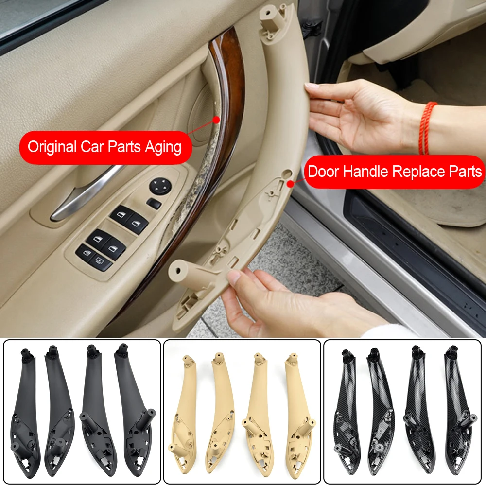 

Black Front Left/Right Car Inner Door Handle Trim Pull Grab Panel Handle For BMW F30 F80 F31 F32 F34 F35 Interior Door Handles