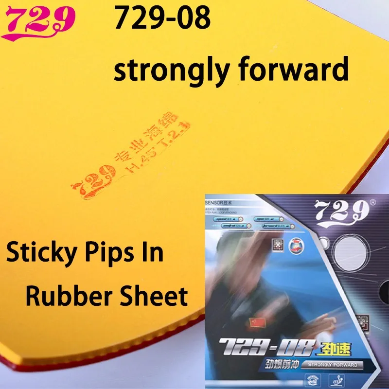 

Friendship 729-08 Table Tennis Rubber Sheet Strongly Forward Sticky Ping Pong Rubber Pips In Professional Attack Tennis Rubber