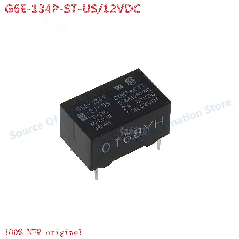 

5Pcs G6E-134P-ST-US 12VDC Relay 5Pin 2A 100% New
