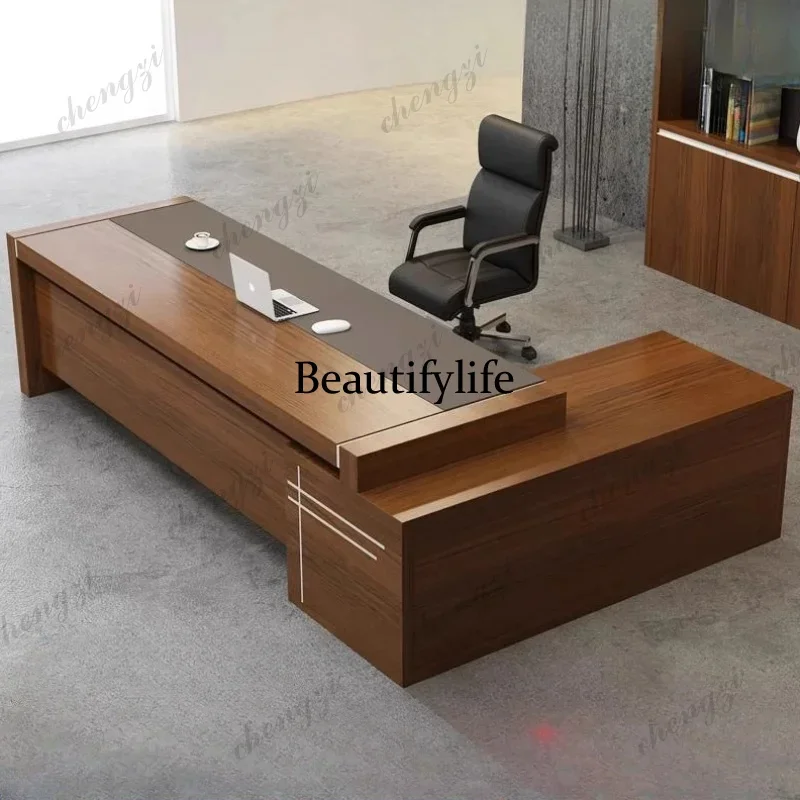 A45  Minimalist Designer L Shaped Office Desks Manager Cheap Cute Computer Desks Organizer Organizer Bureau Meuble Modern