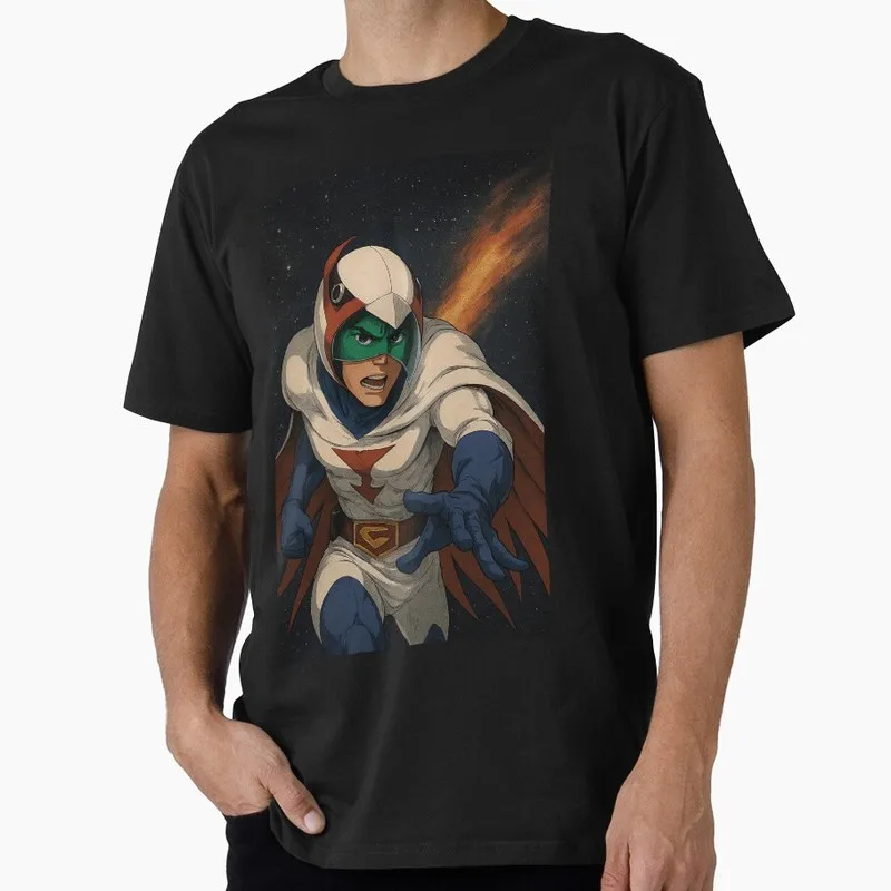 Kagaku Ninja-Tai Gatchaman Science Ninja Team Unisex Graphic T-shirt Vintage 70s Anime Battle of the Planets G-Force Fan Tops