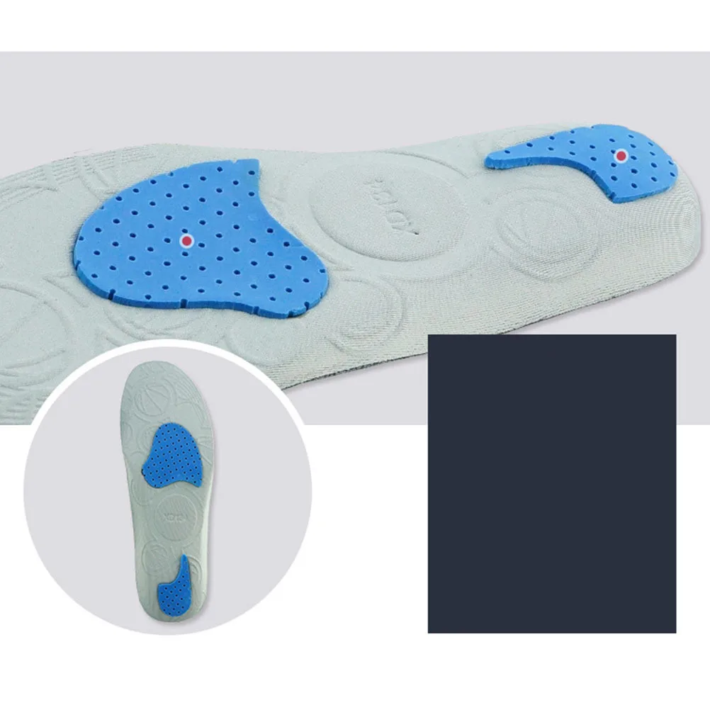 แผ่นรองพื้นรองเท้าอีวา สปอร์ต 1 คู่ แผ่นรองดูดซับแรงกระแทกแบบยืดหยุ่นสูง ขนาด 35-40 สีเทา ลดความเครียด ปรับปรุงการควบคุมการเคลื่อนไหว