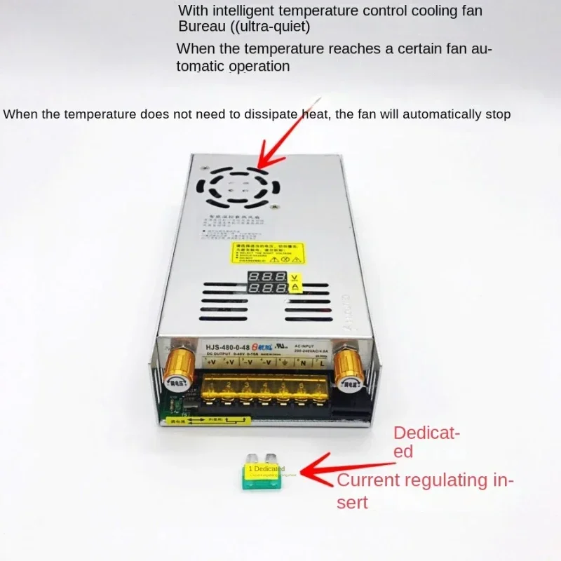 480W Switching power supply Digital display 0-5V/0-12V/0-24V/0-36V/0-48V-60V-80V-120V adjustable DC regulated power supply