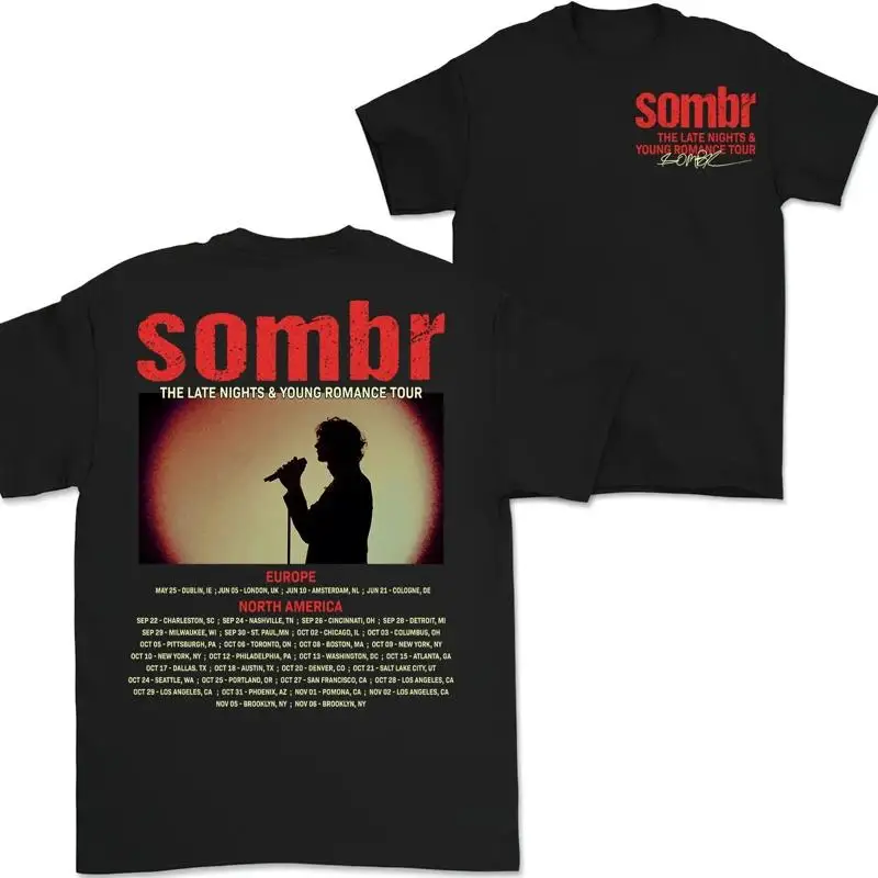 

HOT! Sombr Indie Singer Graphic Tee Vintage Style 2025 T-Shirt