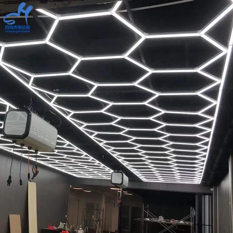 SUEZ Best Seller Wholesale Led Ceiling Light Honeycomb LED Light For Commercial Auto Show Hexagonal Led Light