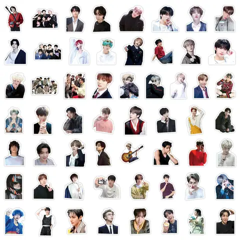 Ensemble d'autocollants Kpop Idol, 110 pièces, autocollants décoratifs pour téléphone portable, cadeaux pour fans