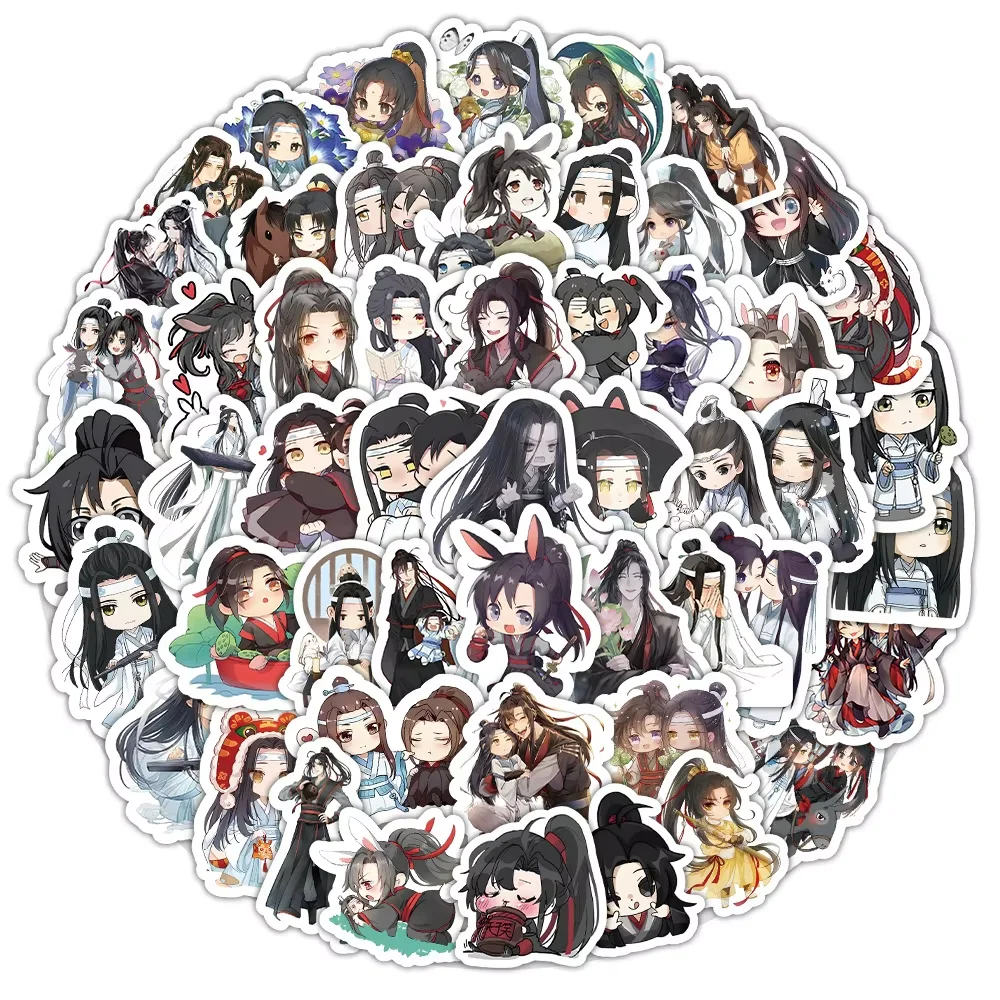 103 قطعة ملصقات الجامح الكرتون تشن تشينغلينغ ملصق الديكور مذكرات حقيبة الكمبيوتر المحمول مو داو زو شي الشارات