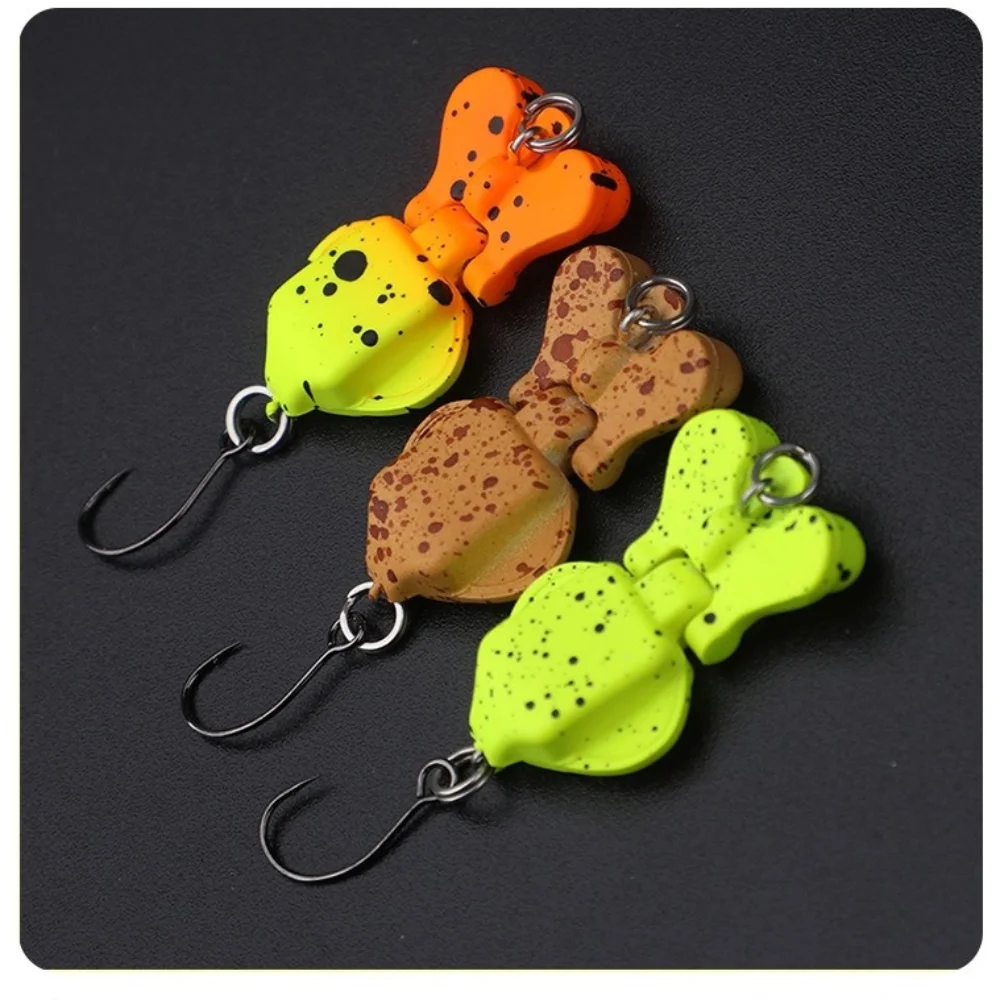 

1Pcs Durable 2g 2.9cm/6g 4.2cm 3D Fishing Lure Two sections Jigging Hard Squid Bait Metal alloy Sinking Artificial Bait Outdoors