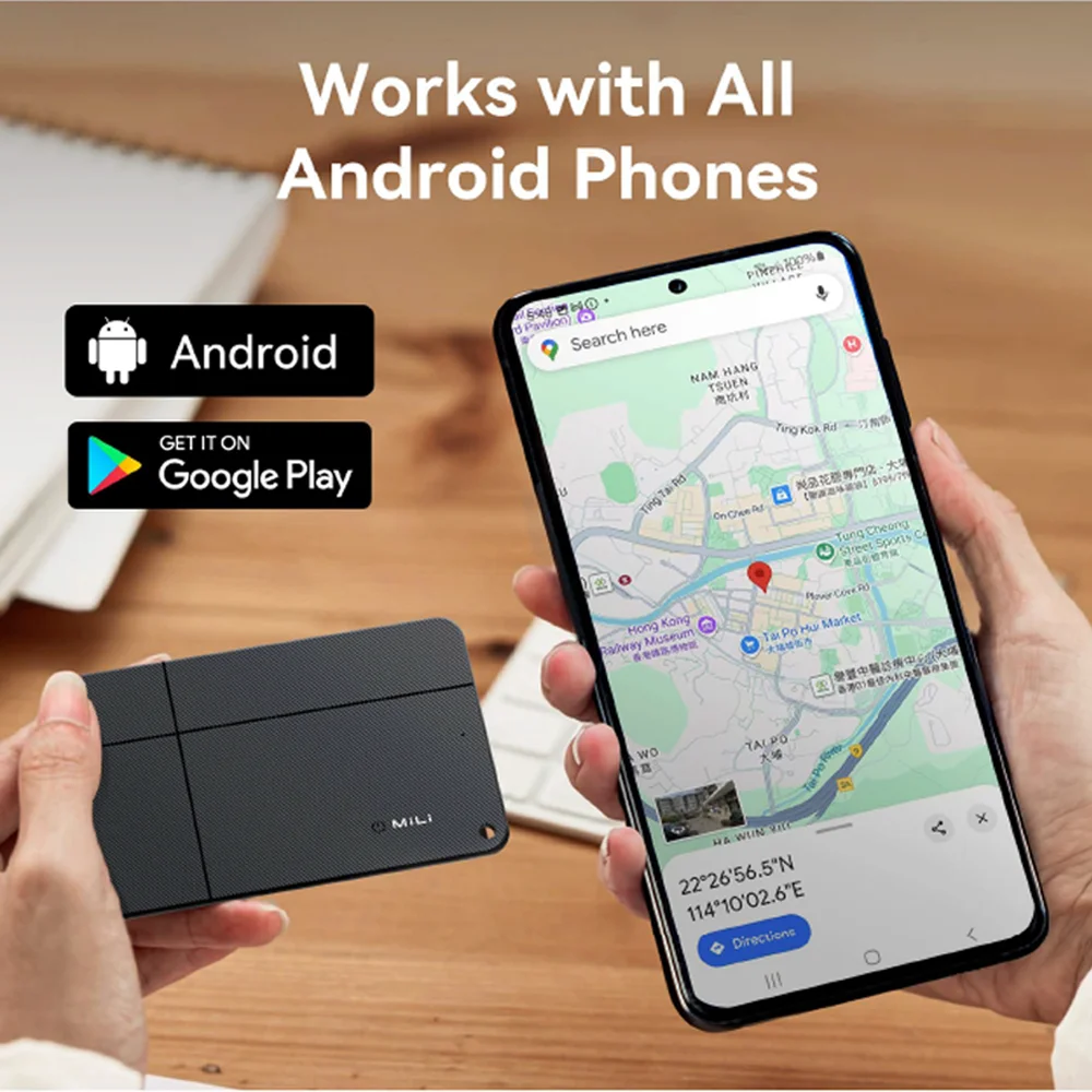 MiLi Go สมาร์ท GPS Tracker การ์ด MiTag Bluetooth Tracker อุปกรณ์ป้องกันการสูญหายสําหรับ Android ทํางานร่วมกับ Google Find My MiCard Pro