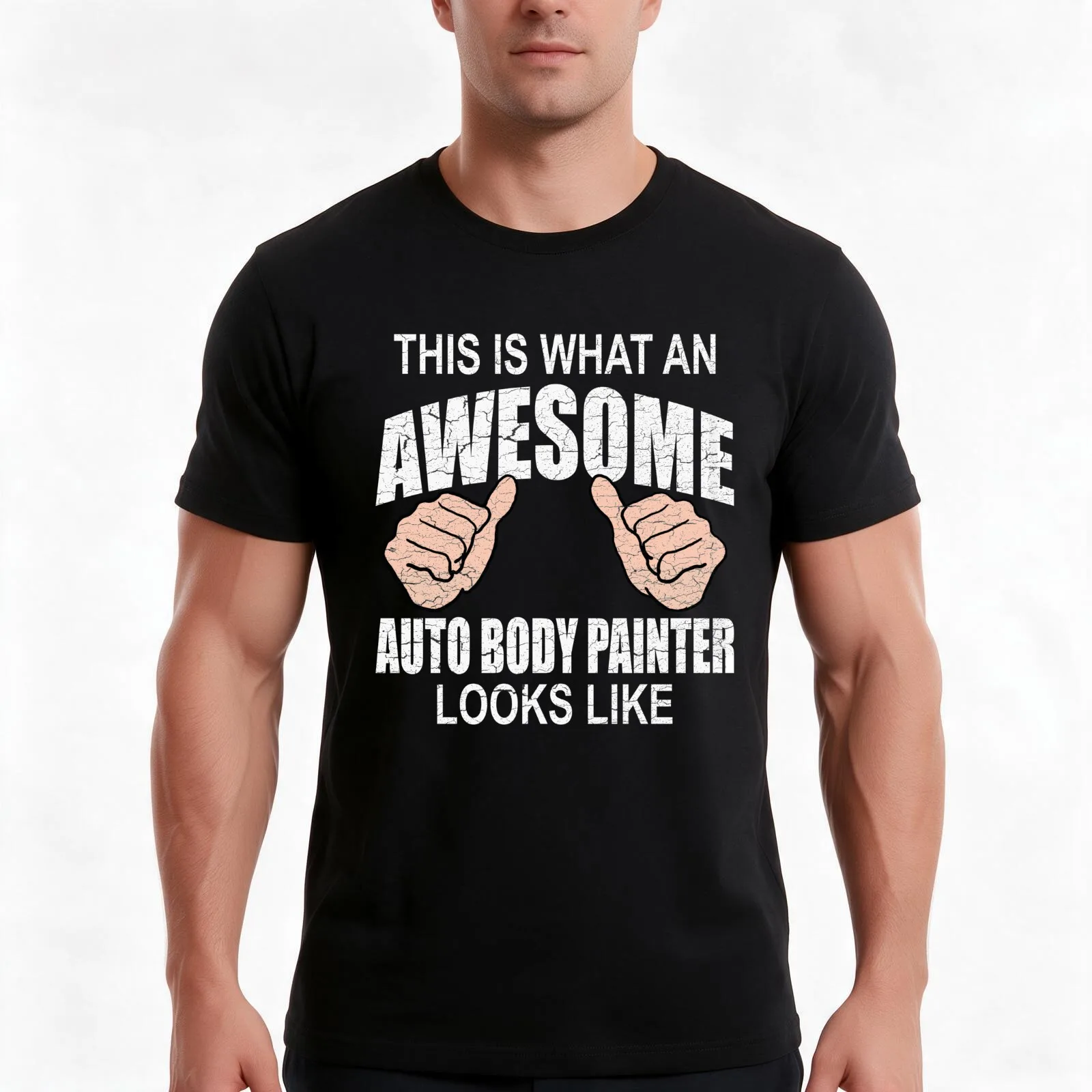 Funny Car Painter, Automotive Detailing, Auto Body Gifts T-Shirt, Summer Casual Cotton Tee, Oversized Streetwear Tops