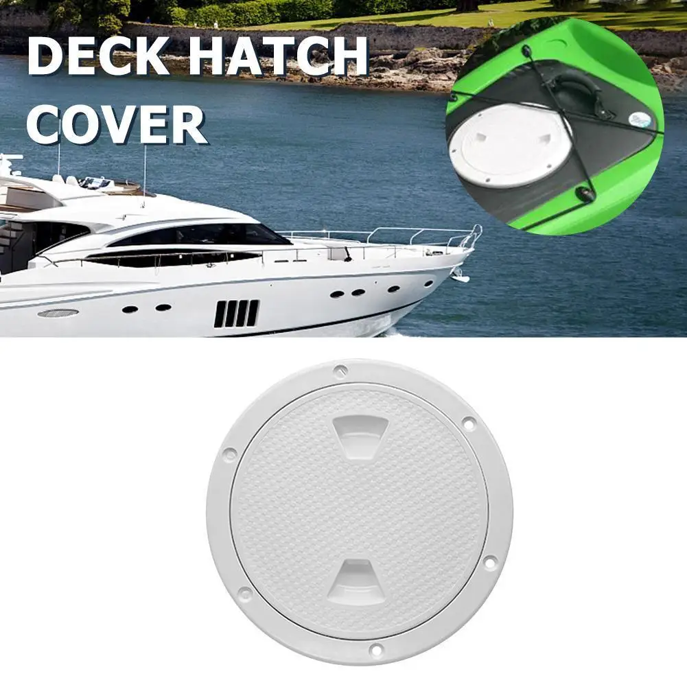 

4/6/8 Inch Boat Hatches Deck Plate Round Plastic Boat Cover Non Slip Detachable Circular Double Waterproof for Marine Boat Yacht