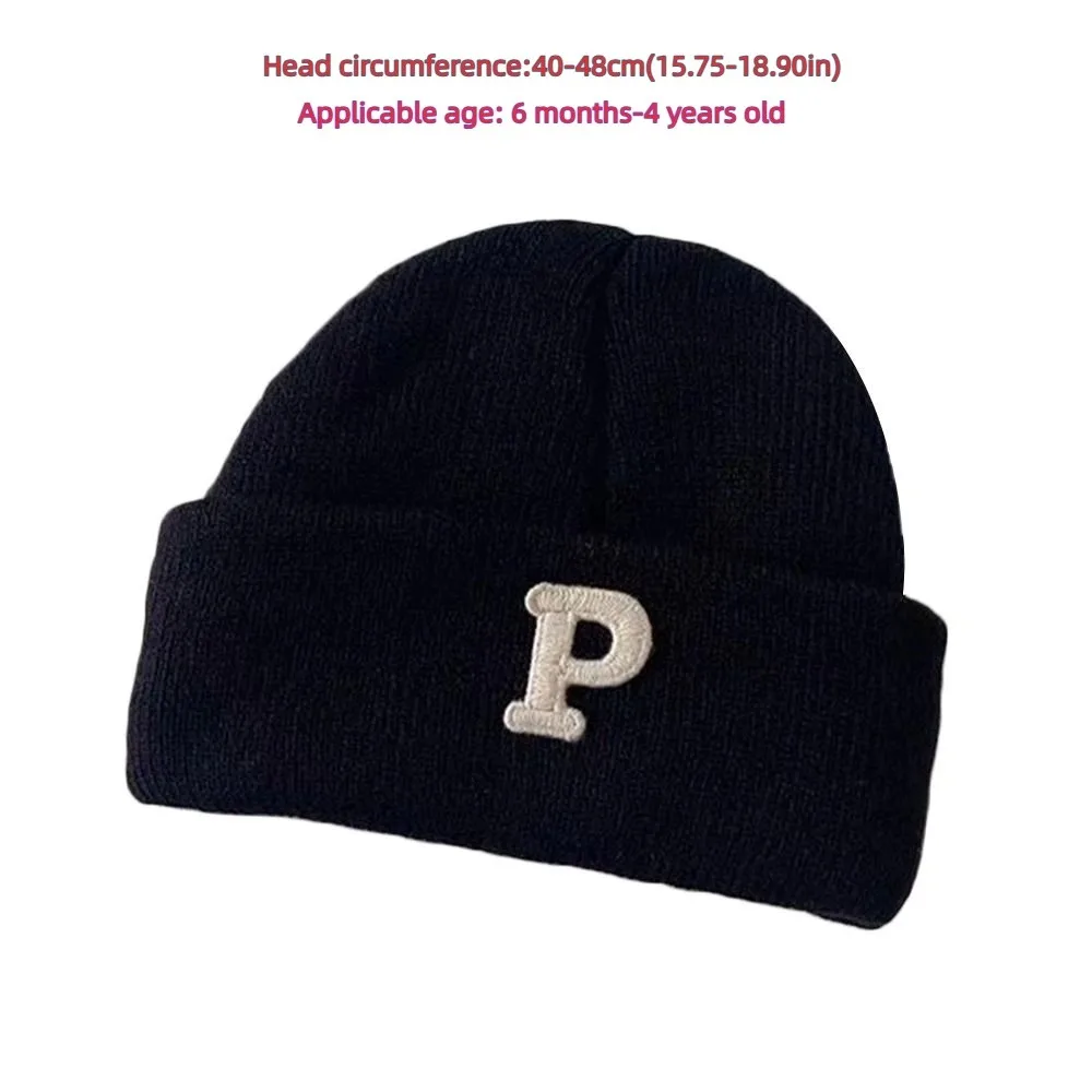 Winter Zachte Baby Mutsen Hoed Gehoorbescherming Winddicht Peuter Gehaakte Motorkap Warme Letter Baby Gebreide Muts Buiten
