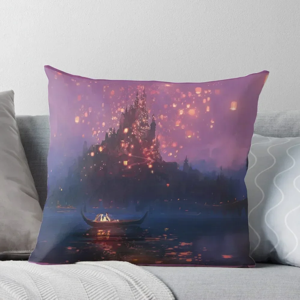 Tangled Lanterns Throw Pillow Elastic Cover For Sofa Sofa Cushion Cover pillow