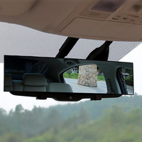 Car Wide Angle Curved Plane Mirror Anti Dazzle Reflector Large Field Rear View Reversing Mirror Interior Vehicle Accessories
