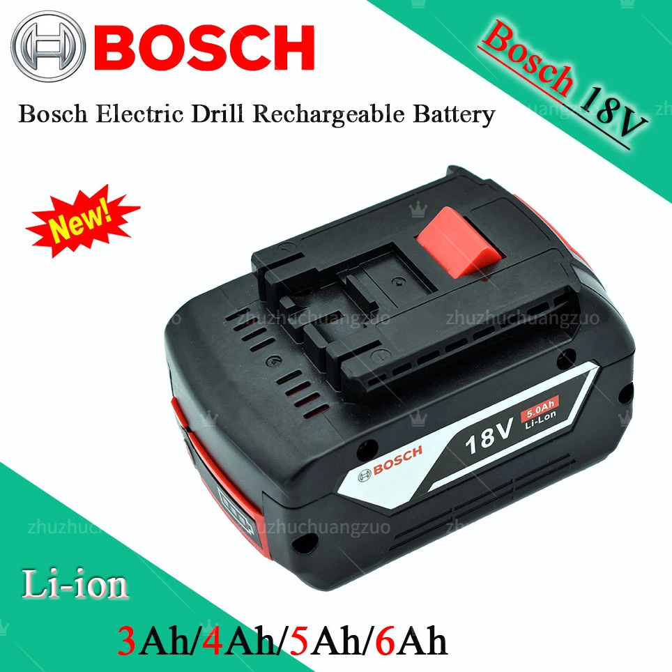 

100% Original 5000mAh 18V Bosch Rechargeable Lithium Ion Battery for Bosch 18V 5.0Ah Backup Battery Portable Replacement BAT609