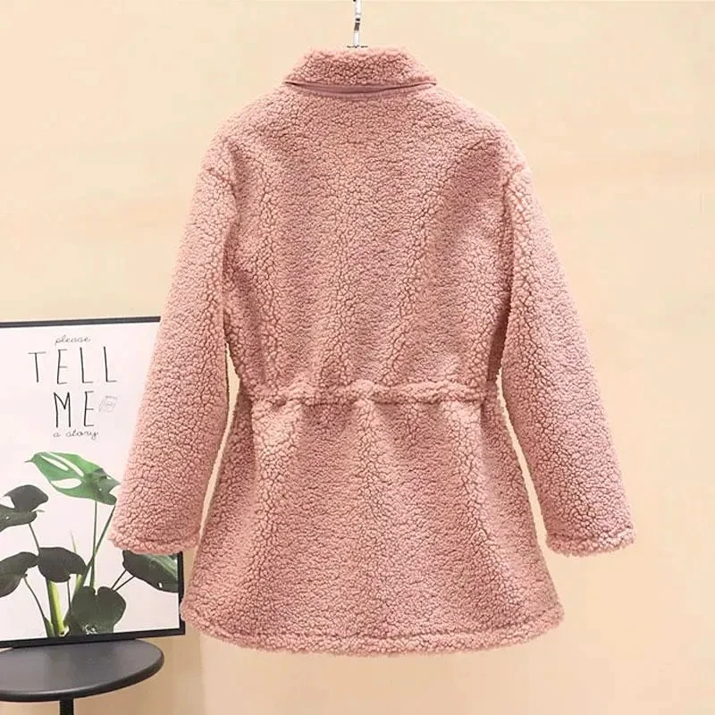 Oversize Woman Parkas Warm Jacket Beige Black Cotton Padded Coat  New Fashion Zipper Loose Casual Long Winter Coat Thick