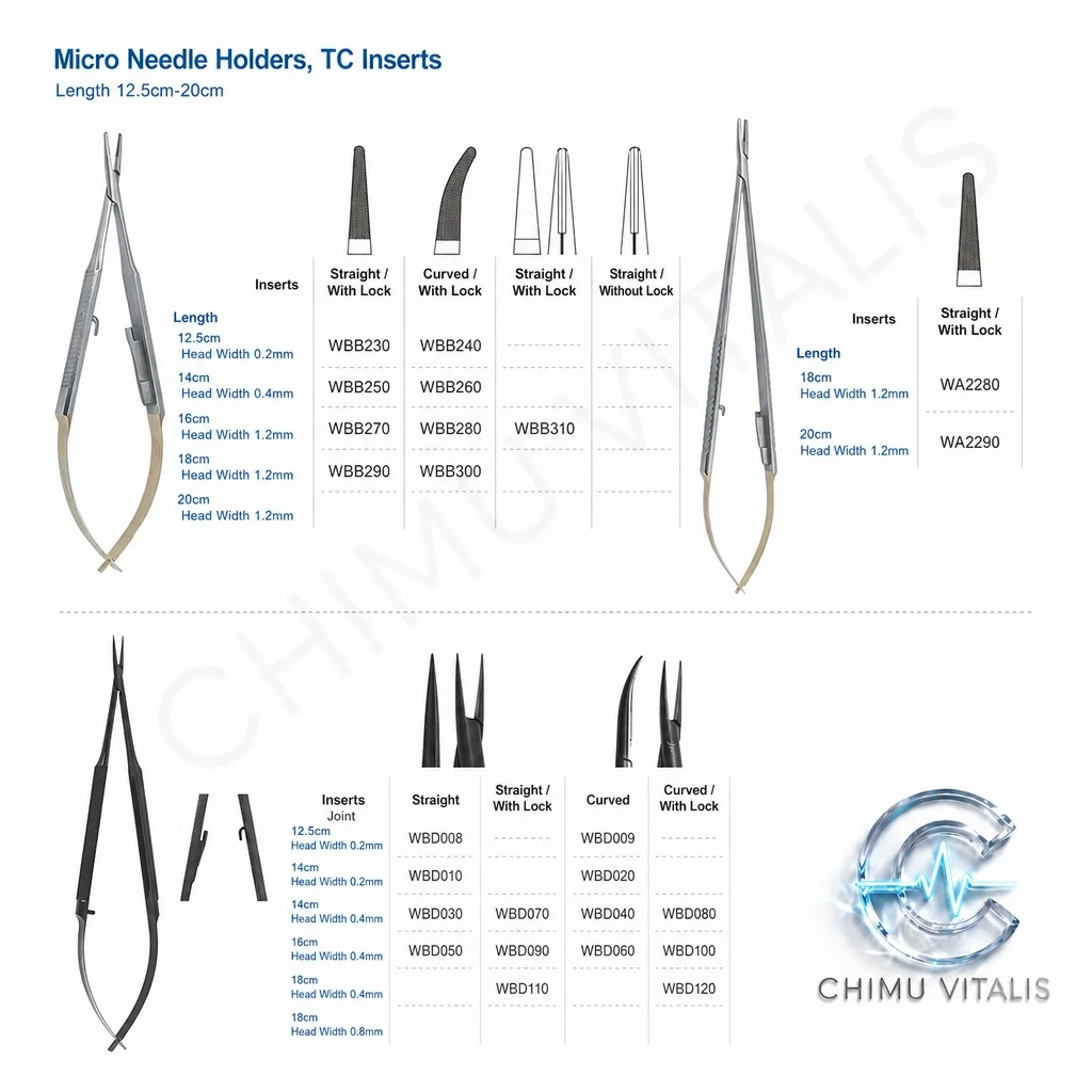 【CHIMU VITALIS 】Professional Fine Applicator Clamp, TC Hardened Alloy Precise Pincer, Lab Technical Tool, 135°C Support view 2