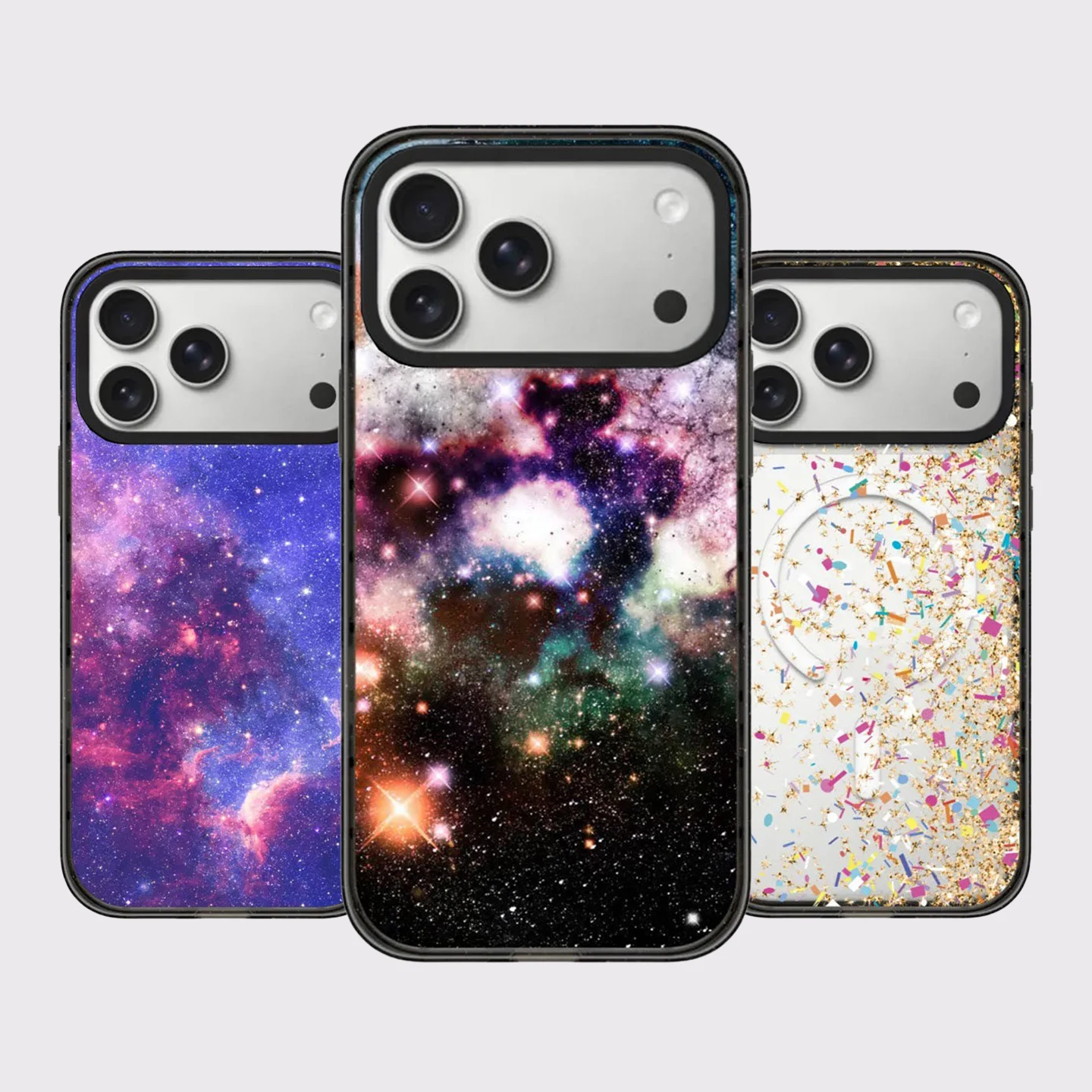 

Purple Sky Impact Black Border Magnetic Cover for IPhone 12 13 14 15 16 17 Pro Max Case for IPhone 17 Air