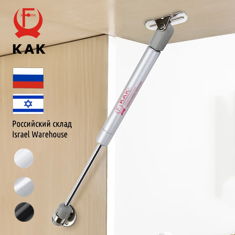 KAK 4 Pieces Soft Closing Cabinet Hinges 6kg to 10kg Bench Toy Box Lid Support Gas Strut  Kitchen Cupboard Door Support Hardware 