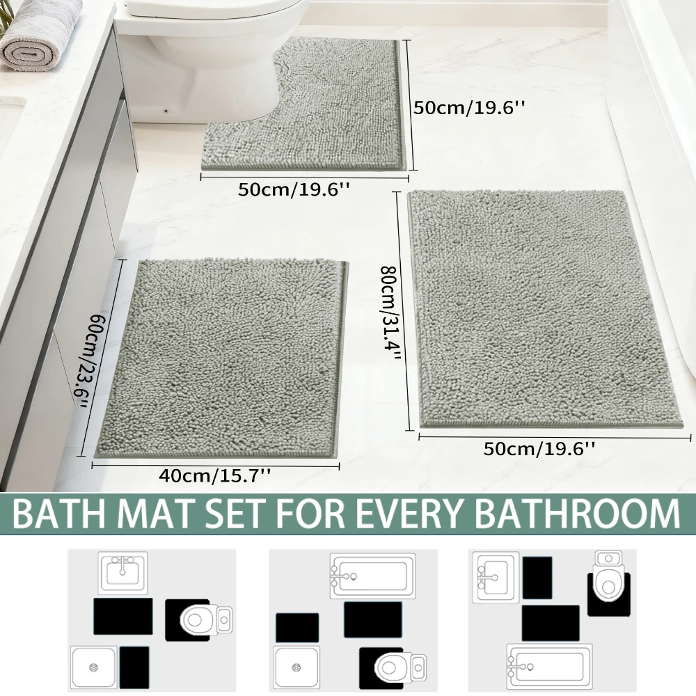 Absorbent Bathroom Rugs Set No - Zara Home Bathroom Mat review and price