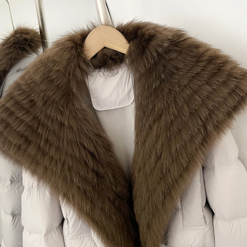 OFTBUY New Winter Clothing Female Duck Down Jacket Women Natural Fur Coat Short Warm Fashion Casual Fur Collar Puffer Outerwear