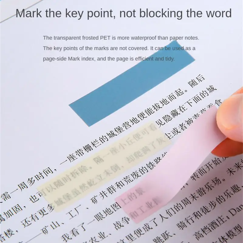 مجموعة أدوات مكتبية ذاتية اللصق مقاومة للماء ، مساطر ، ملاحظات لاصقة ، وسادات مذكرات ، وعلامة PET ، وفهرس ، وإعداد الطلاب ، ولون نقي