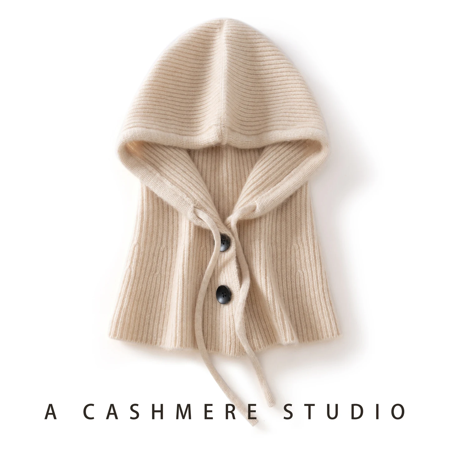 MERRILAMB High Quality Cashmere Balaclava Hats For Women Fashion Winter Hats Knitted Hooded Caps Outdoor Warmer Neck Beanies Cap