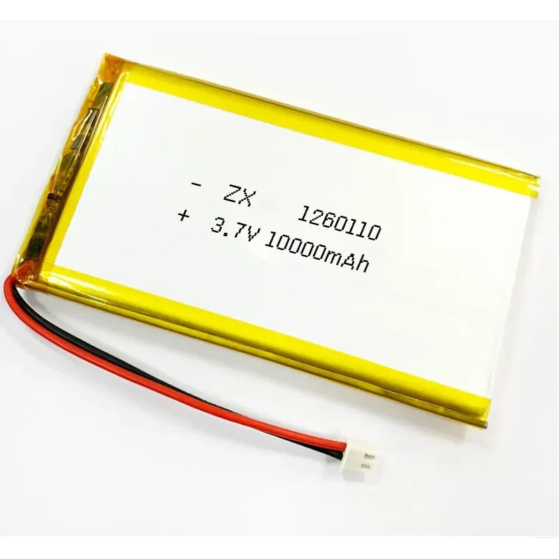 3.7V 10000mAh 1260110 Lipo Lithium Polymer Battery for Mobile Power Smart Curtain Switch Door Lock Humidifier Air Conditioner