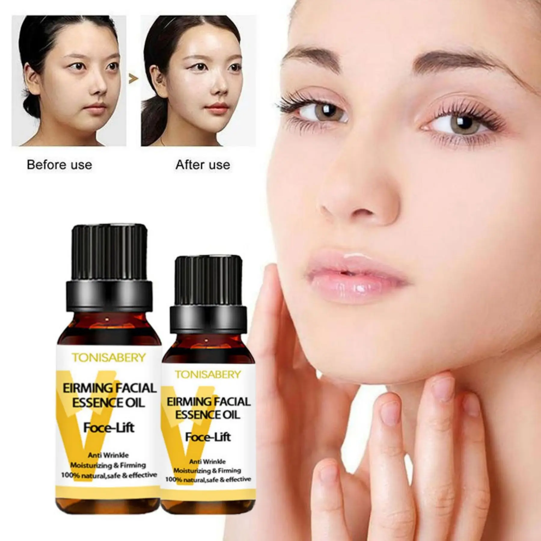 Anti Wrinkle Essence Instant Slimming Face Oil V Face Essential Oils Lifting Firming Thin Nourish Powerful Facial Skin Care