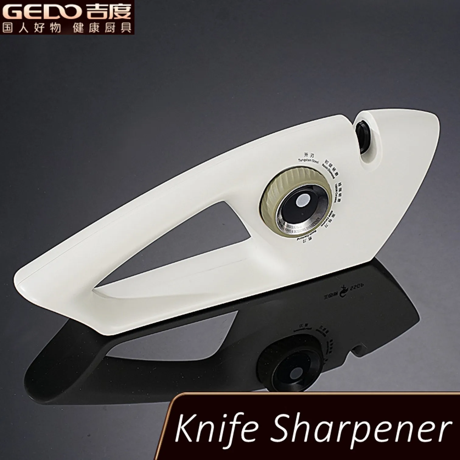 

Undirectional Pull Push Sharpening 5 Gears Adjustable Kitchen Knife Sharpener Non-slip Base Grindstone Scissors Whetstone