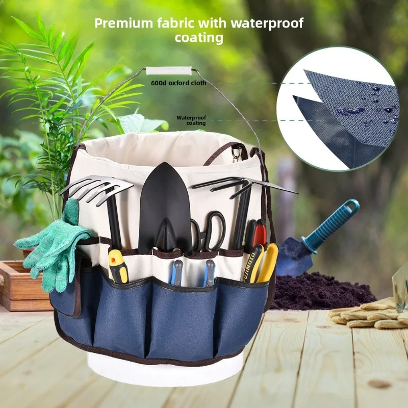 

Садовый комплект из ткани Оксфорд, пояс для хранения, поясная сумка, сумка для инструментов электрика, карманы, сумка для хранения инструментов, сумка для хранения аппаратных инструментов