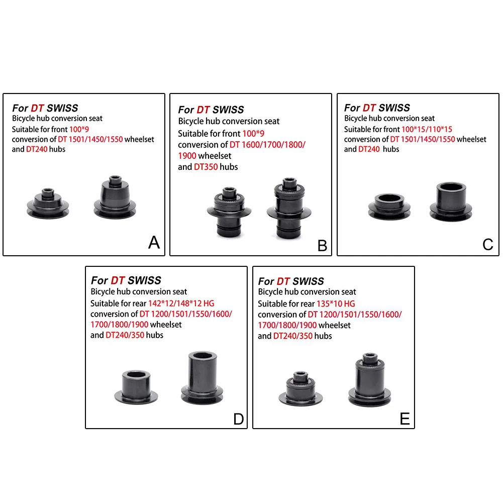 1 Pairs Bicycles Hubs Conversions Kits Adapter For DT SWISS 240/350/370/X1501/1600/1700/1800/1900 Bicycle Hub Conversion Seat