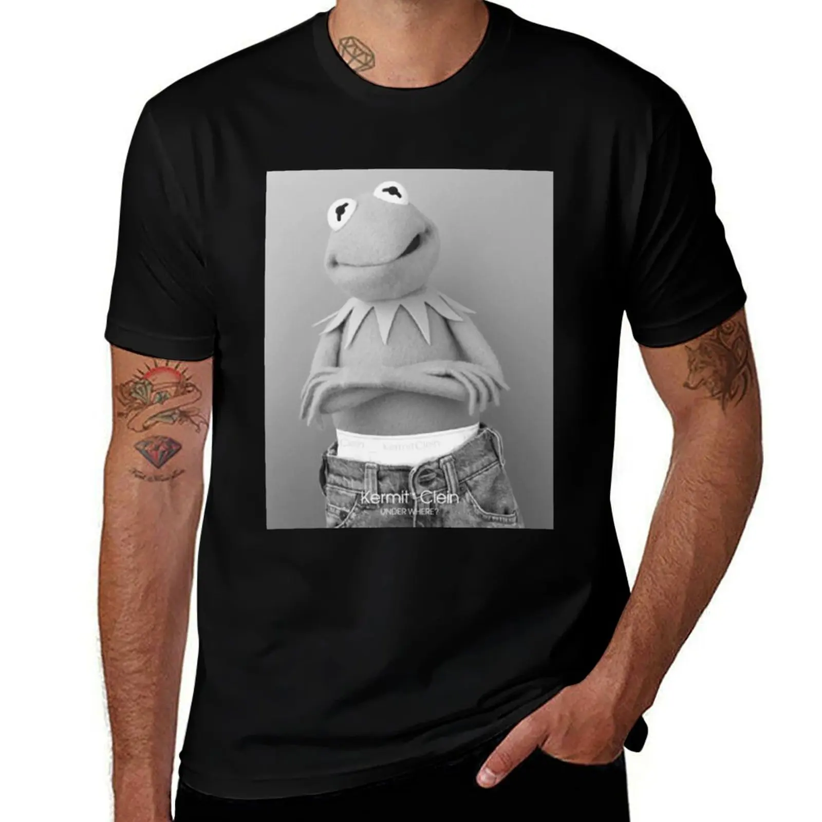 

Vintage 90s Kermit Clein Under Where T-Shirt custom t shirt cheap stuff clothes for men