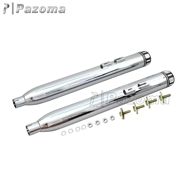 2026 سعر المصنع بازوما كروم الكرة السوداء المطحونة تلميح 3.5 ''انزلاق على الخمارات ماسورة العادم ل 1995-2016 هارلي بجولة