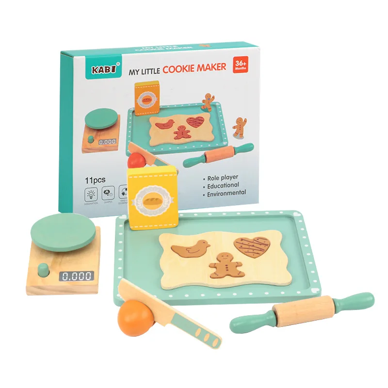 Wooden Pretend Play Set Toaster Bread maker coffee machine bender mixer wood Kitchen items  accessories toy Kids toys for girls