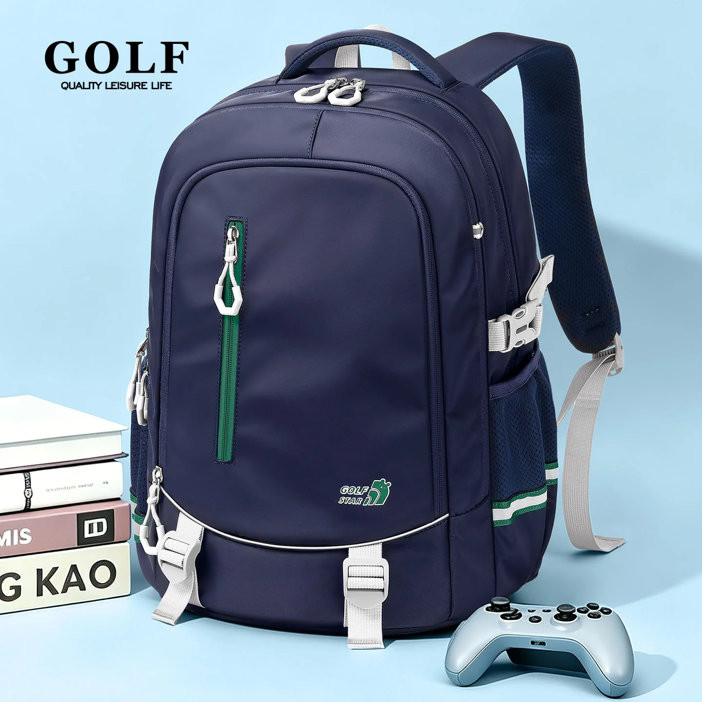 GOLF  Elementary School Students Backpack Waterproof Primary School Bookbag For Boys and Girls Large Capacity Children Backpacks