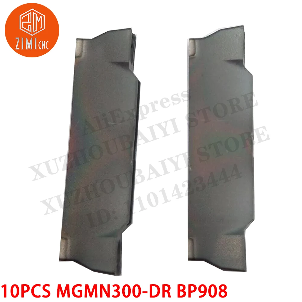 10P MGMN300-DR BP908 3mm wide cutter inserts MGMN300 carbide inserts for MGEHR Carbide Inserts CNC metal mechanical cutting tool