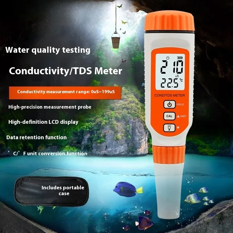 AR8011 Conductivity Meter TDS Water Quality Testing Pen Household Tap Water Aquarium