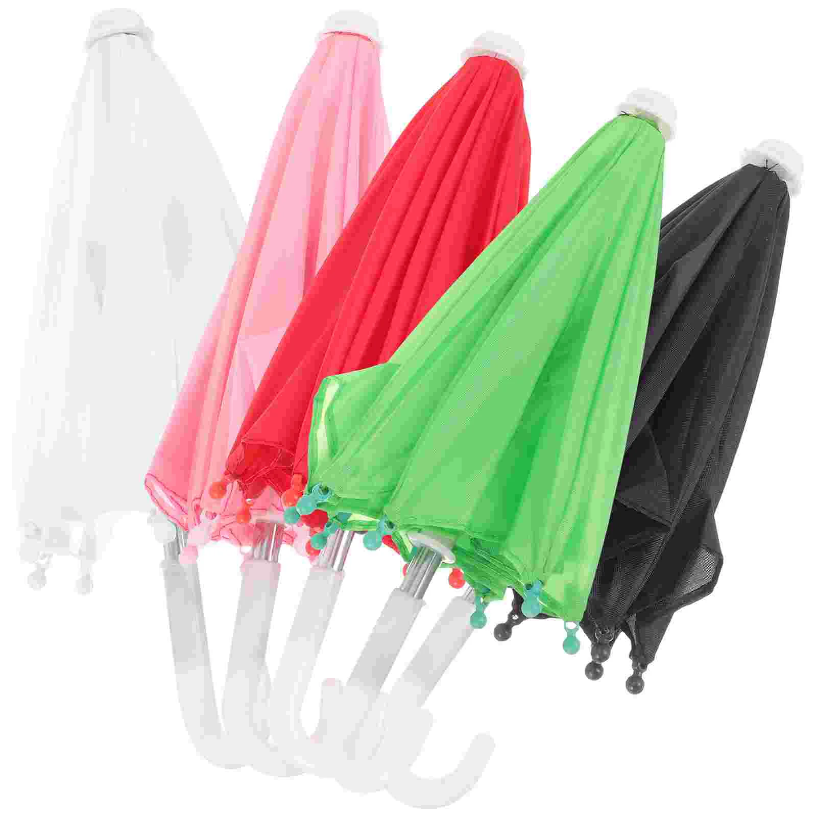

5Pcs Decorative Umbrellas Miniature Umbrella Decors Adorable Umbrella Models decorative umbrella decor